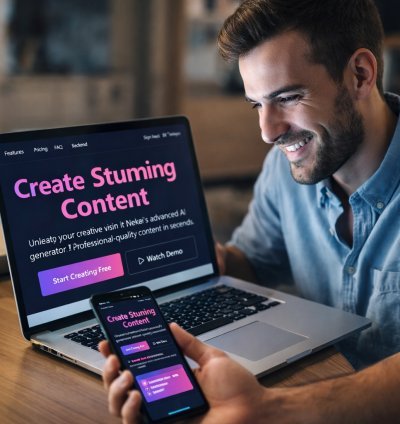 Nekai Web App Landing Page